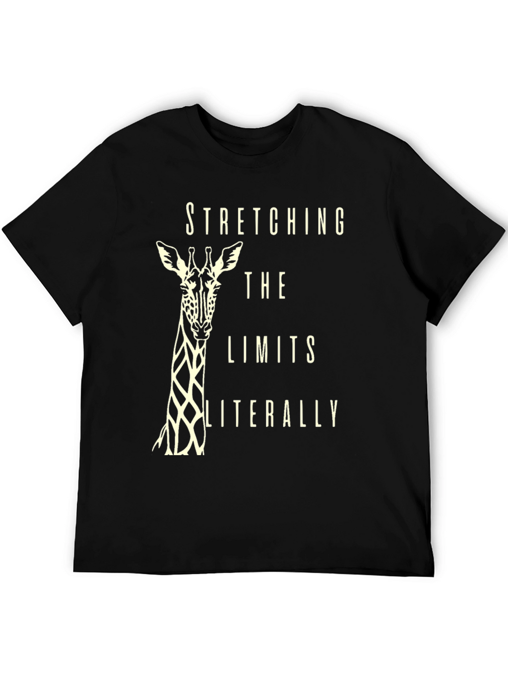 Stretching Limits Giraffe Graphic T-Shirt