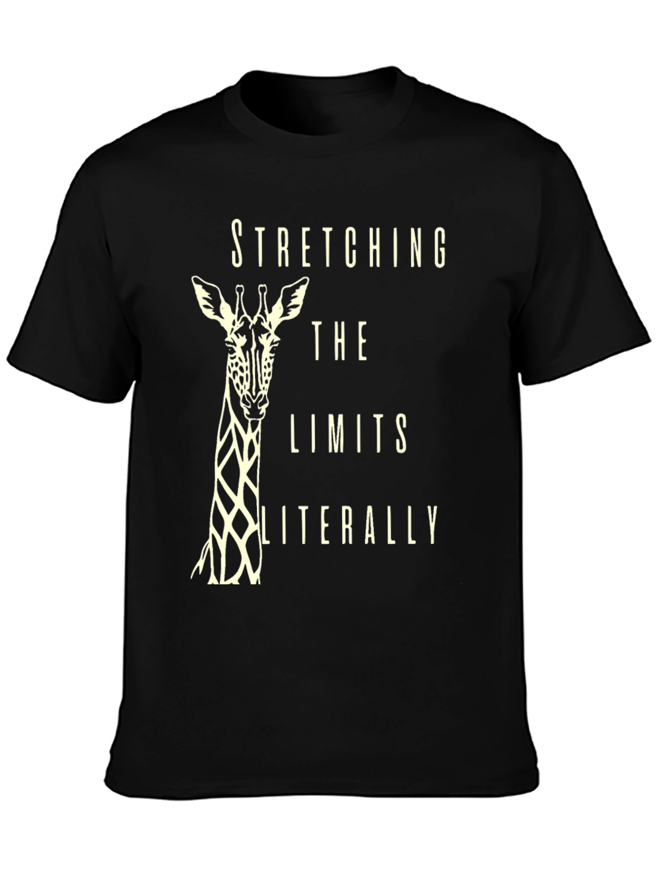 Stretching Limits Giraffe Graphic T-Shirt