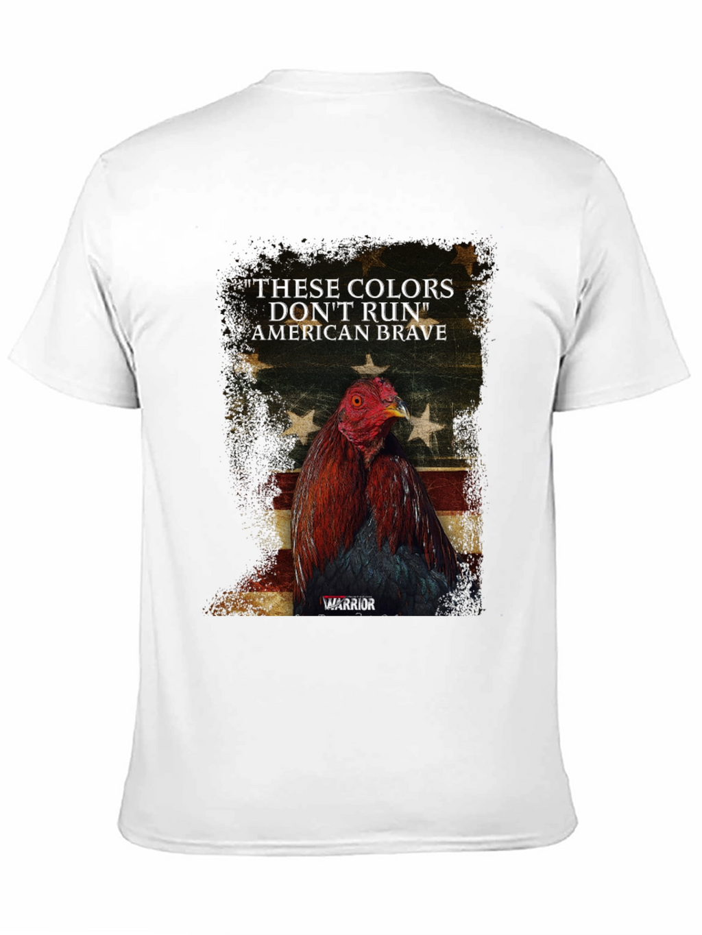 American Brave Warrior Rooster Graphic Tee