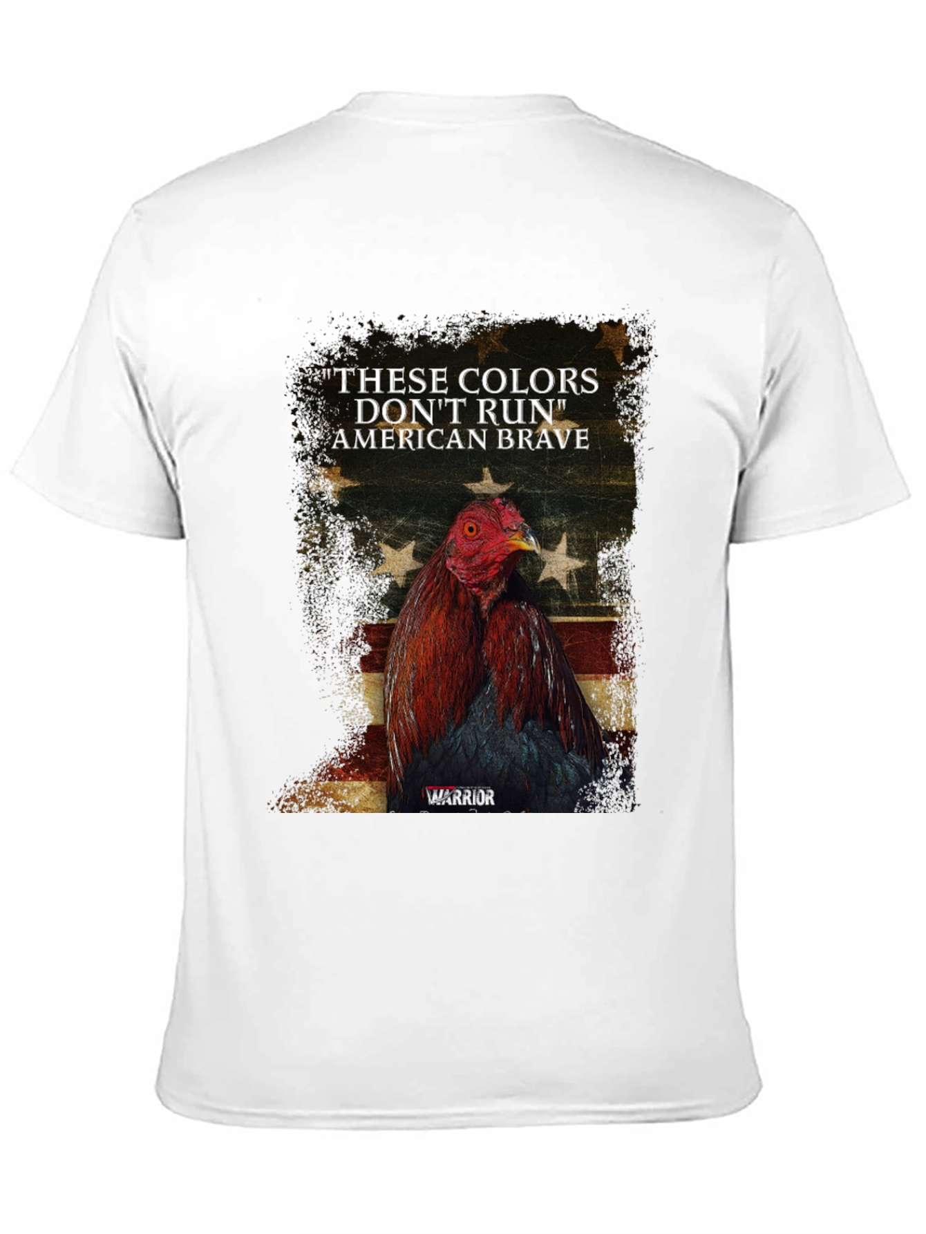 American Brave Warrior Rooster Graphic Tee
