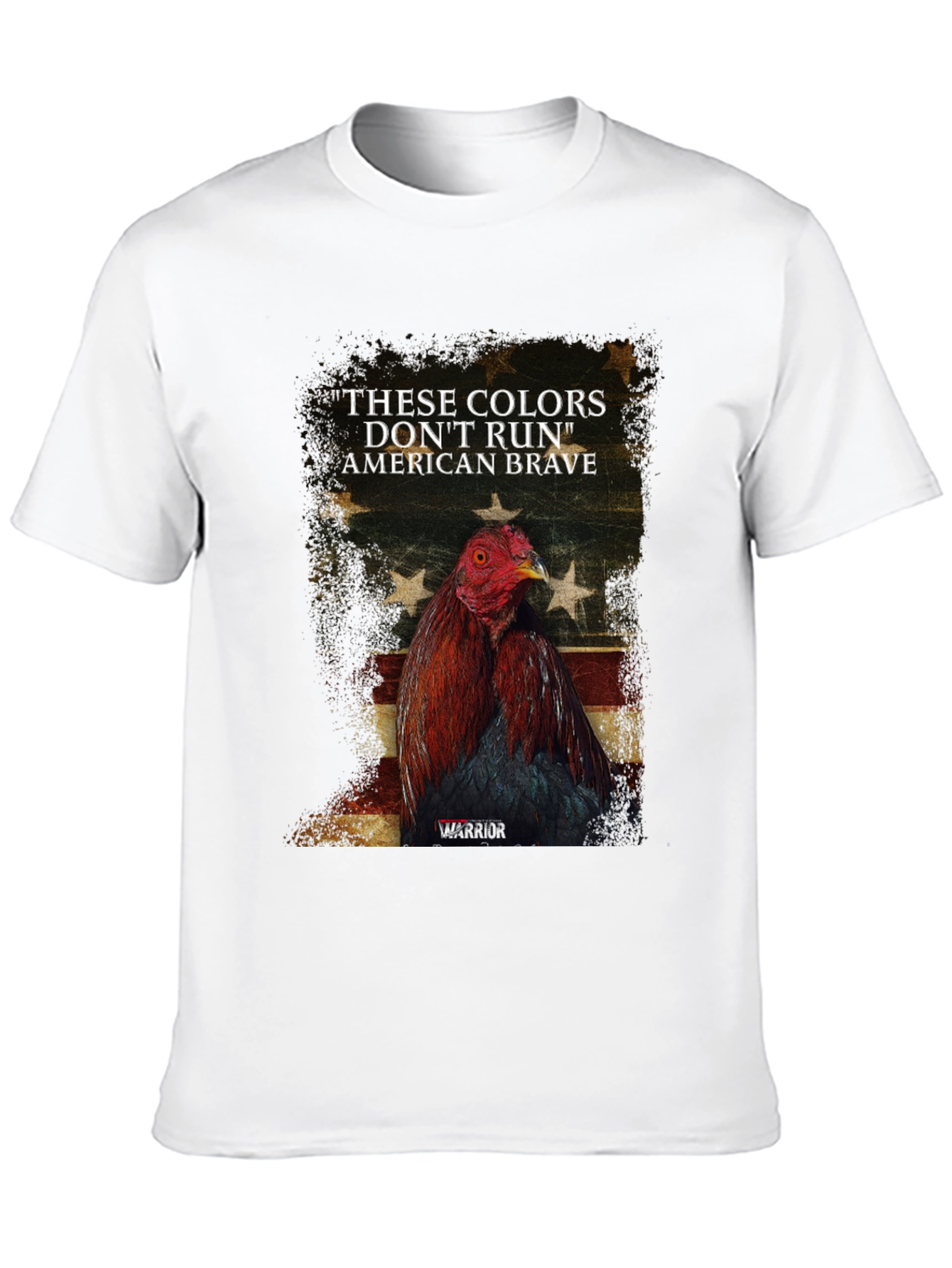 American Brave Warrior Rooster Graphic Tee