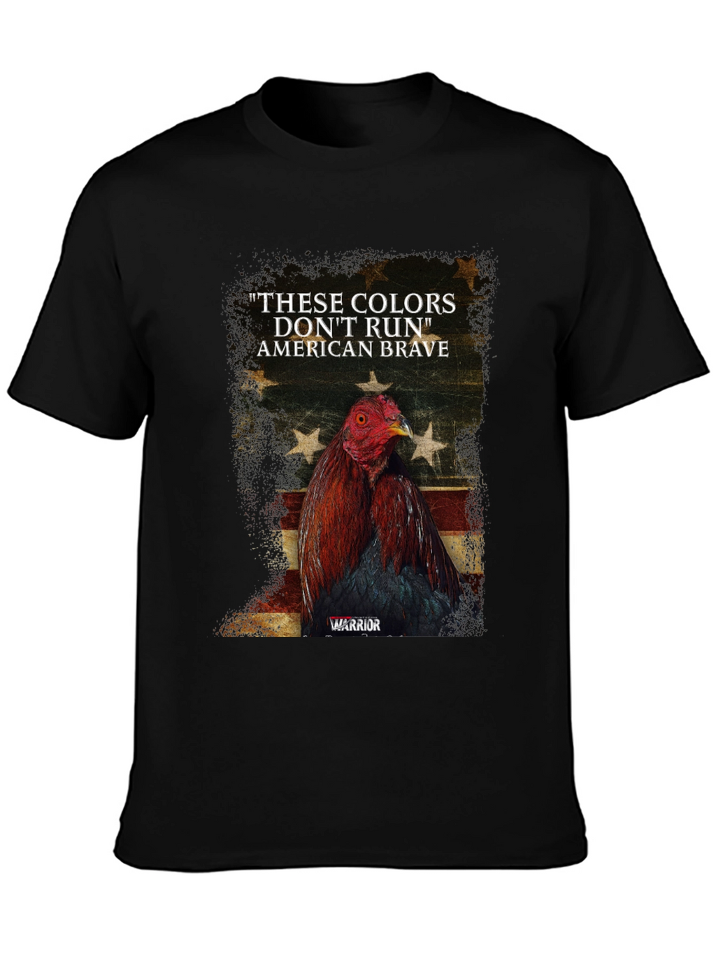 American Brave Warrior Rooster Graphic Tee