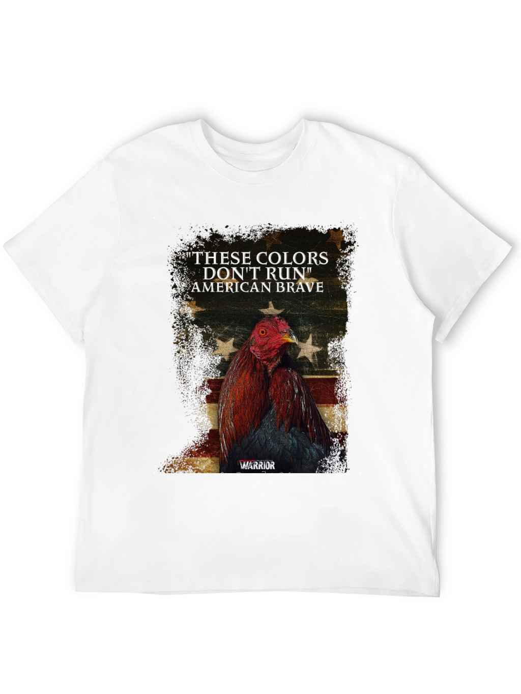 American Brave Warrior Rooster Graphic Tee