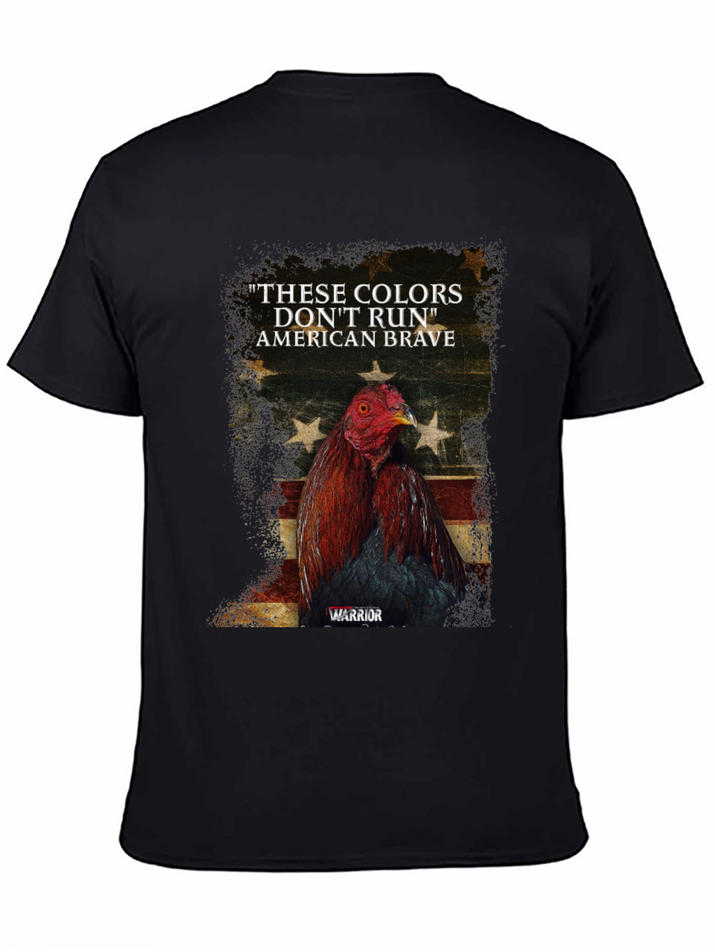 American Brave Warrior Rooster Graphic Tee