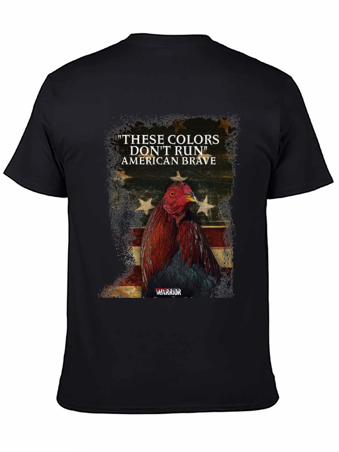 American Brave Warrior Rooster Graphic Tee