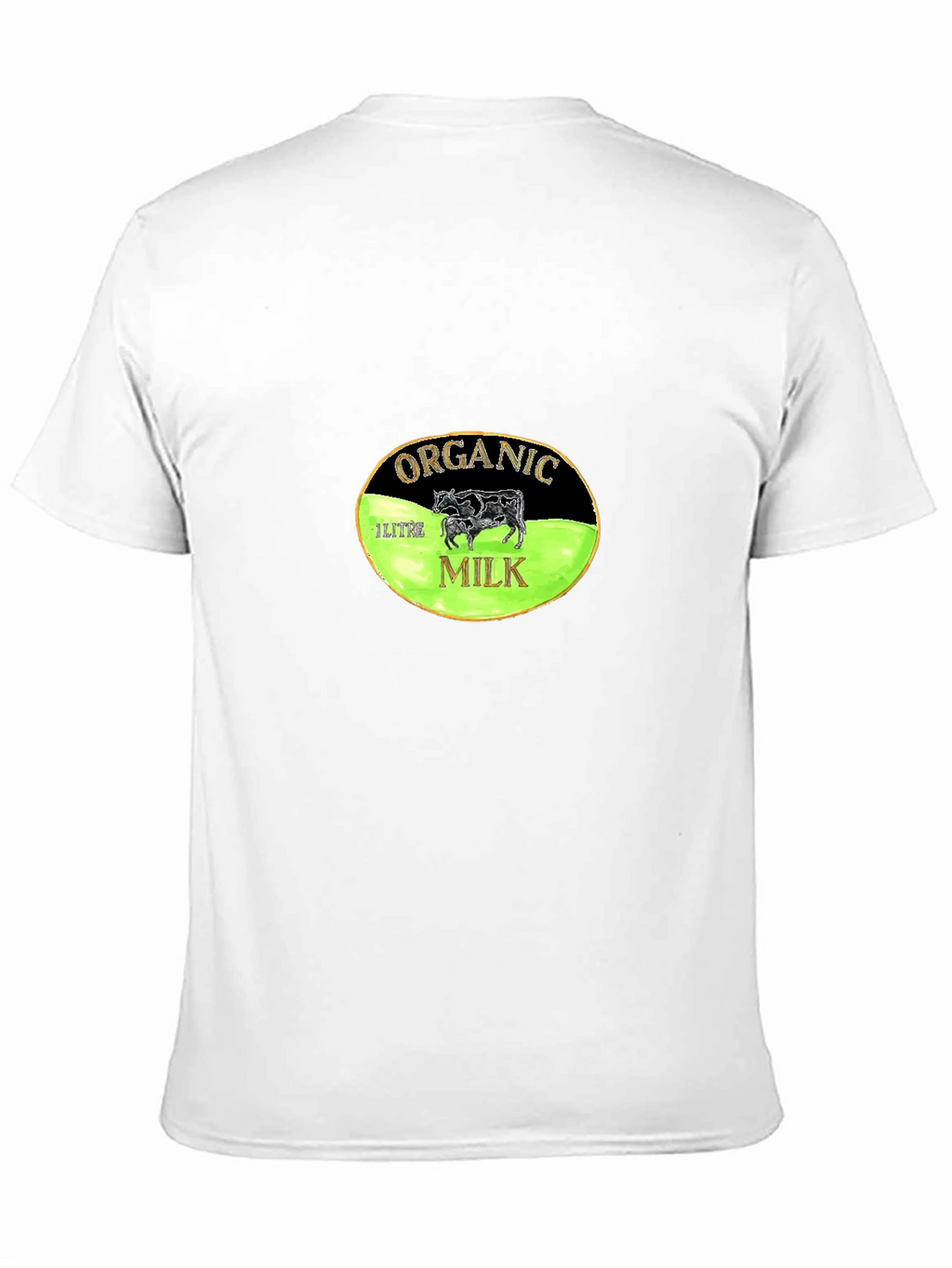 Organic Milk Graphic Tee - Black Cotton T-Shirt