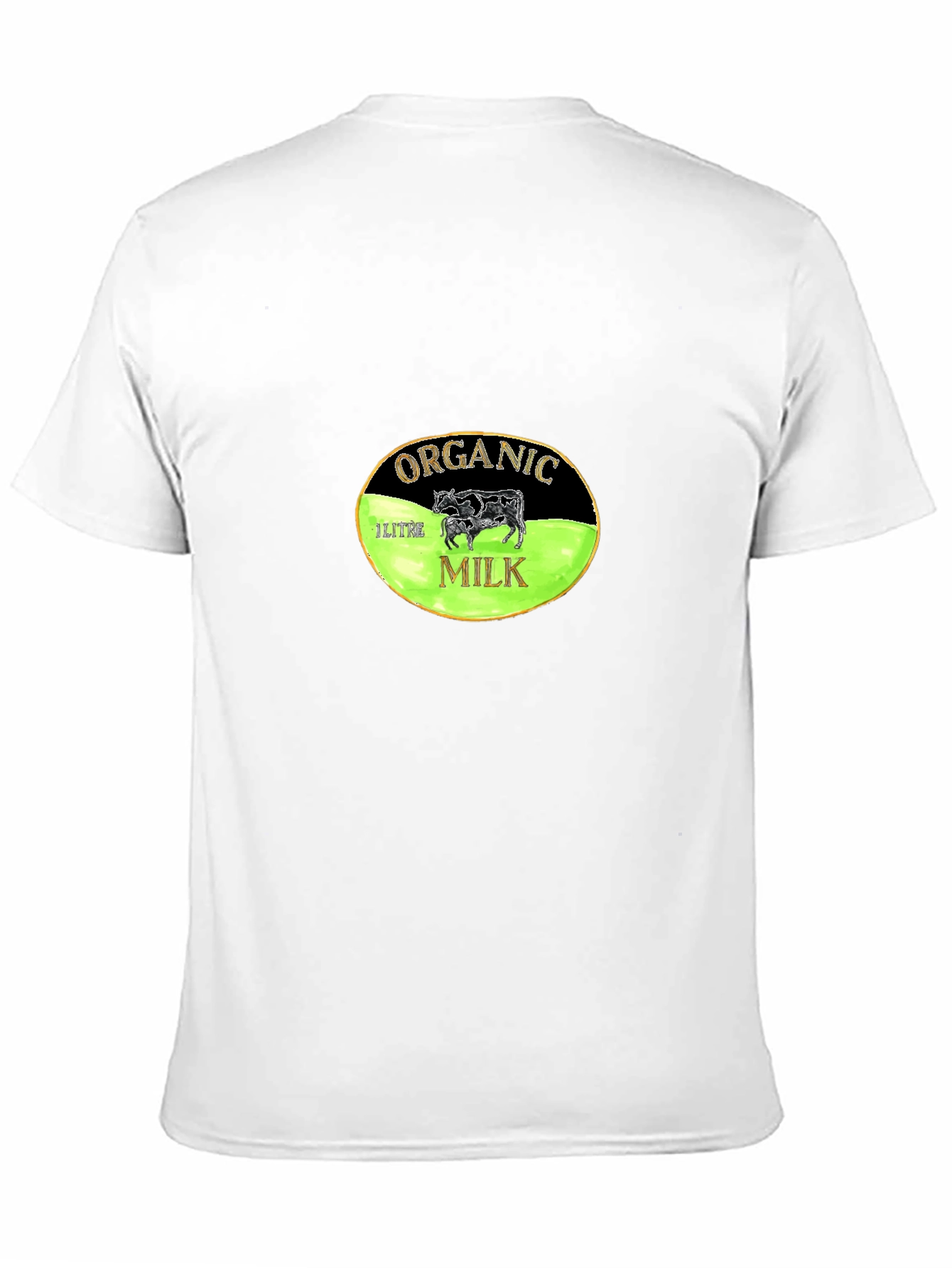 Organic Milk Graphic Tee - Black Cotton T-Shirt