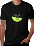 Organic Milk Graphic Tee - Black Cotton T-Shirt