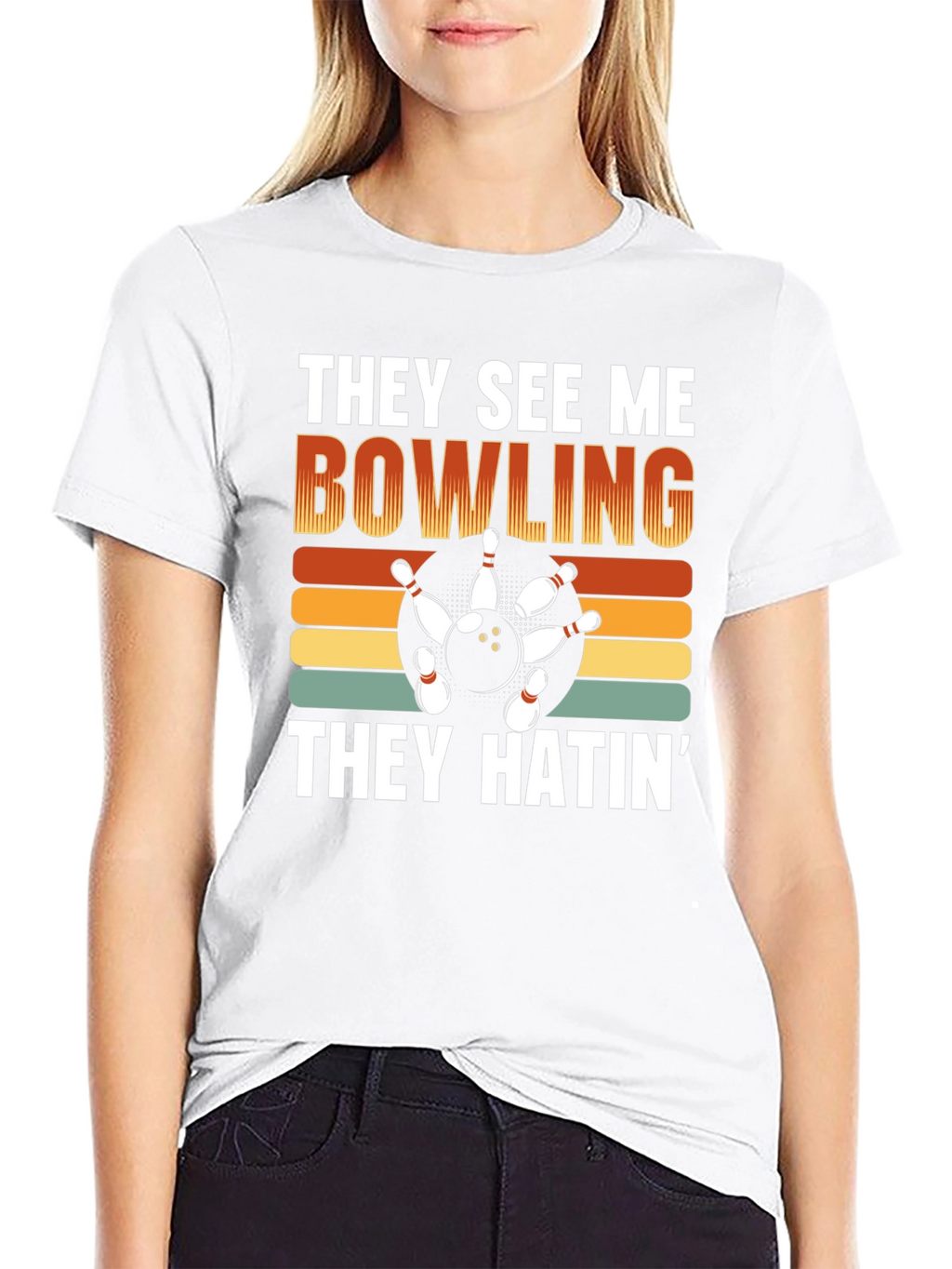 They See Me Bowling Graphic T-Shirt