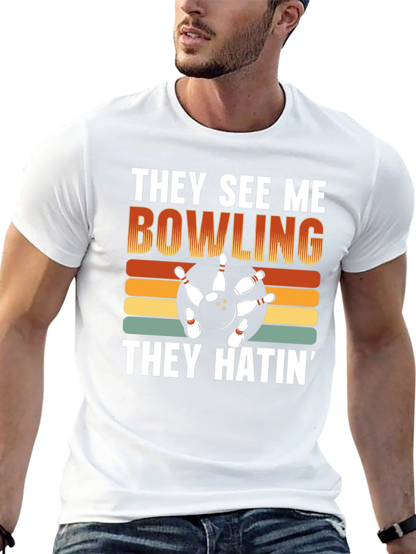 They See Me Bowling Graphic T-Shirt