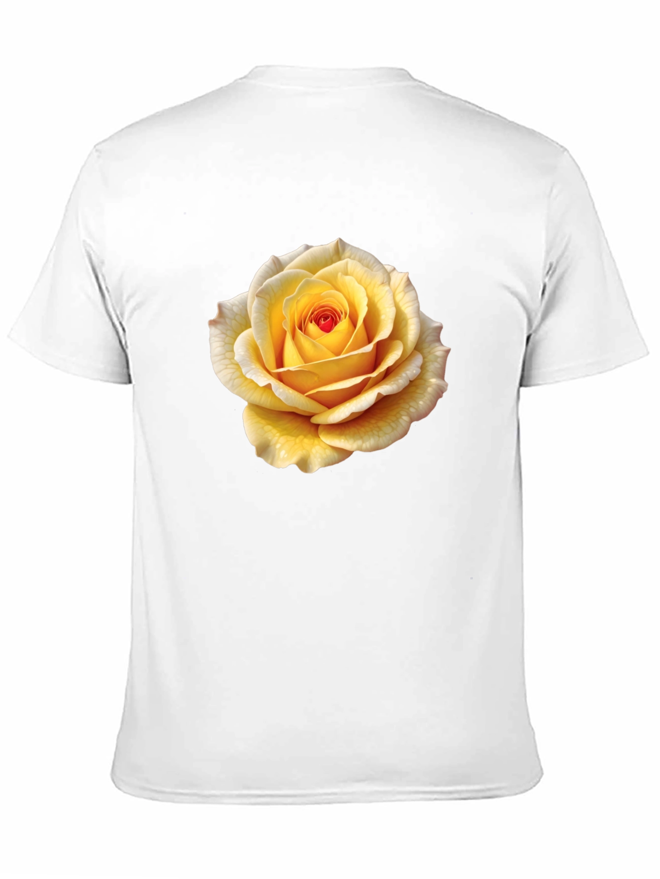 Yellow Rose Graphic Tee - Stylish Floral T-Shirt