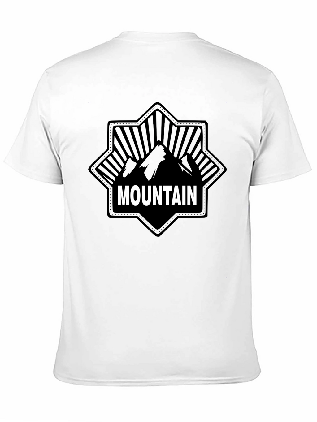 Mountain Graphic Print Black T-Shirt