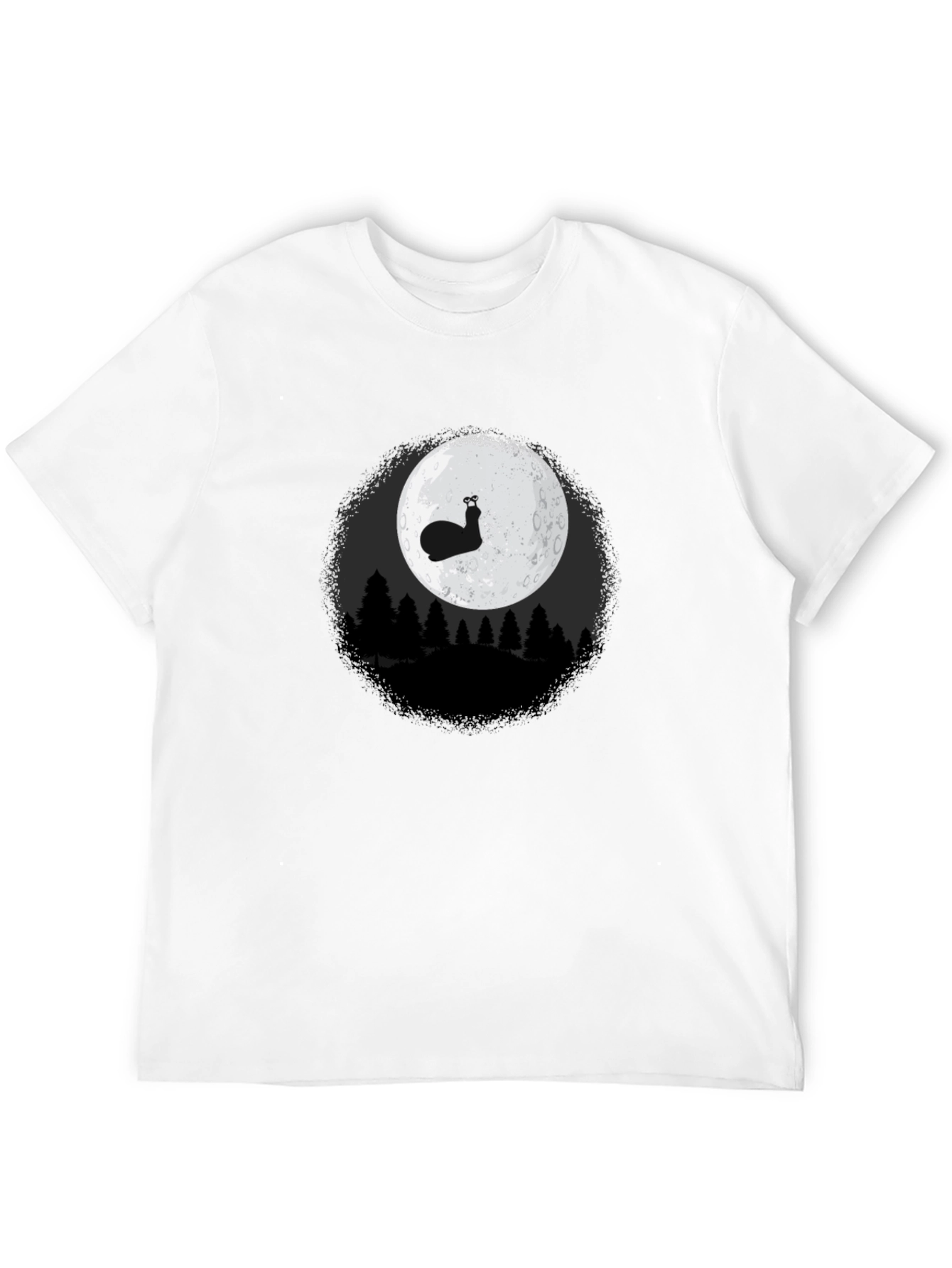 Snail Moon Graphic Tee - Mens Black T-Shirt