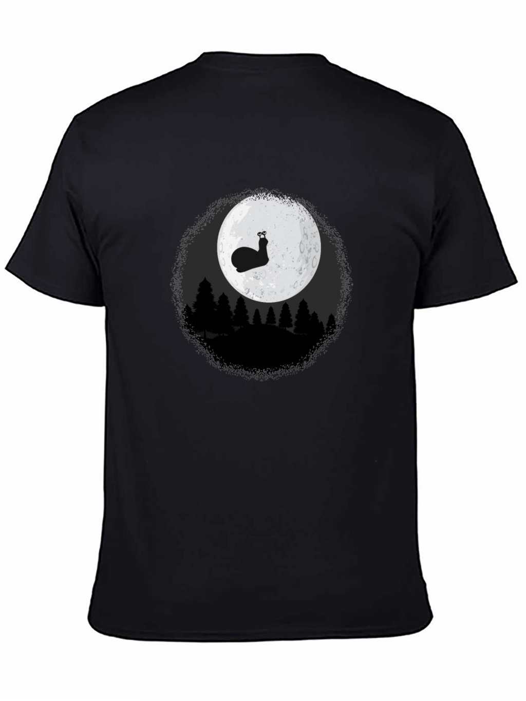 Snail Moon Graphic Tee - Mens Black T-Shirt