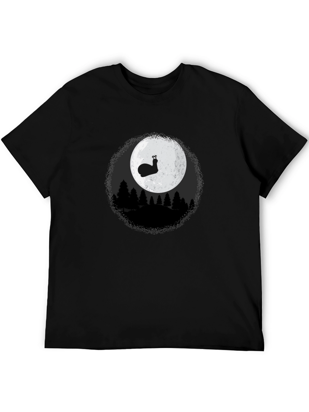 Snail Moon Graphic Tee - Mens Black T-Shirt
