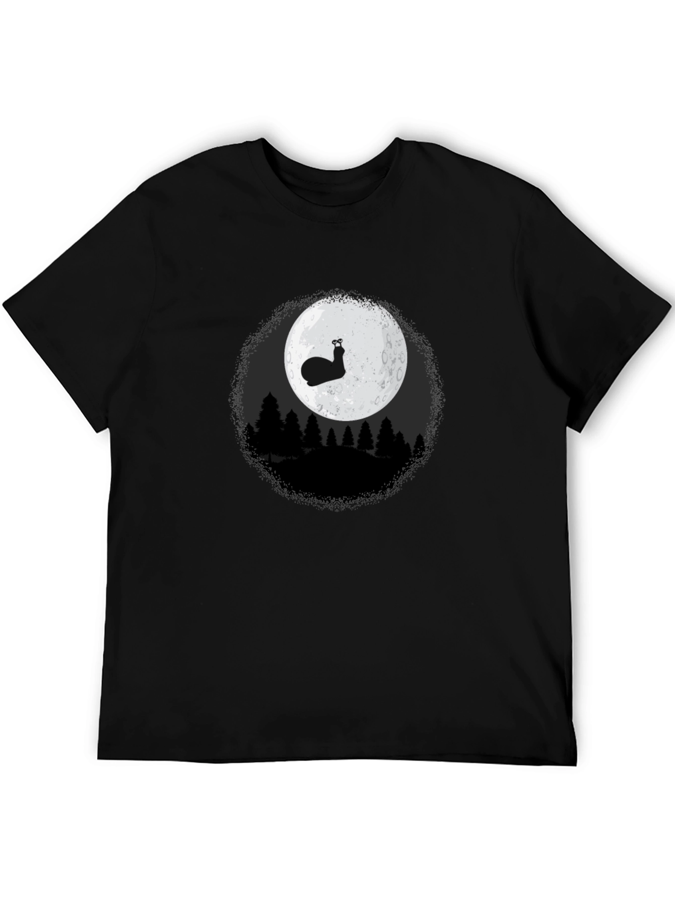 Snail Moon Graphic Tee - Mens Black T-Shirt