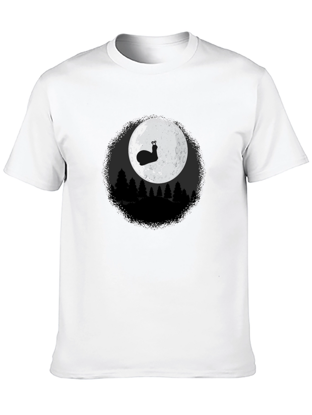 Snail Moon Graphic Tee - Mens Black T-Shirt