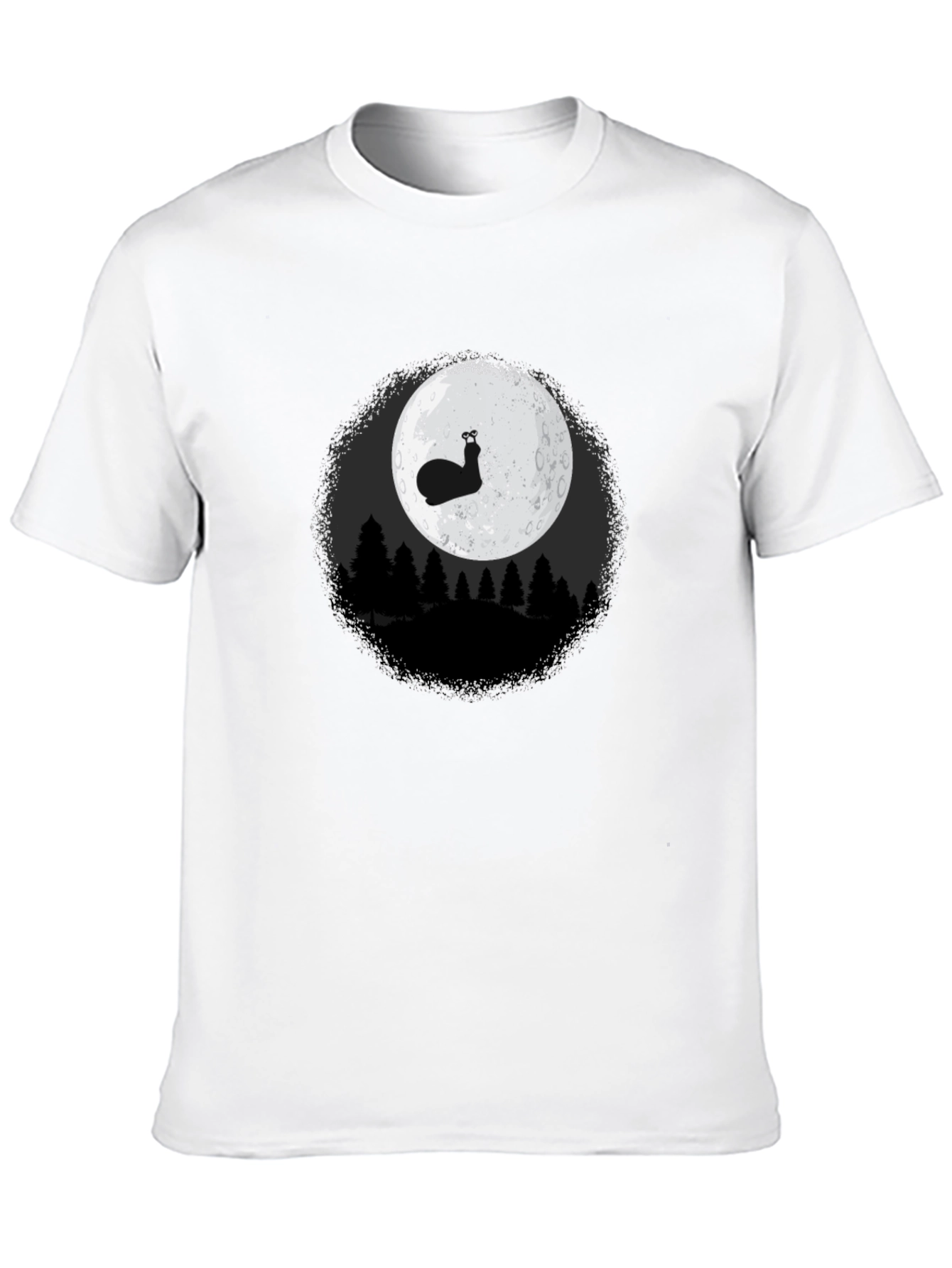 Snail Moon Graphic Tee - Mens Black T-Shirt