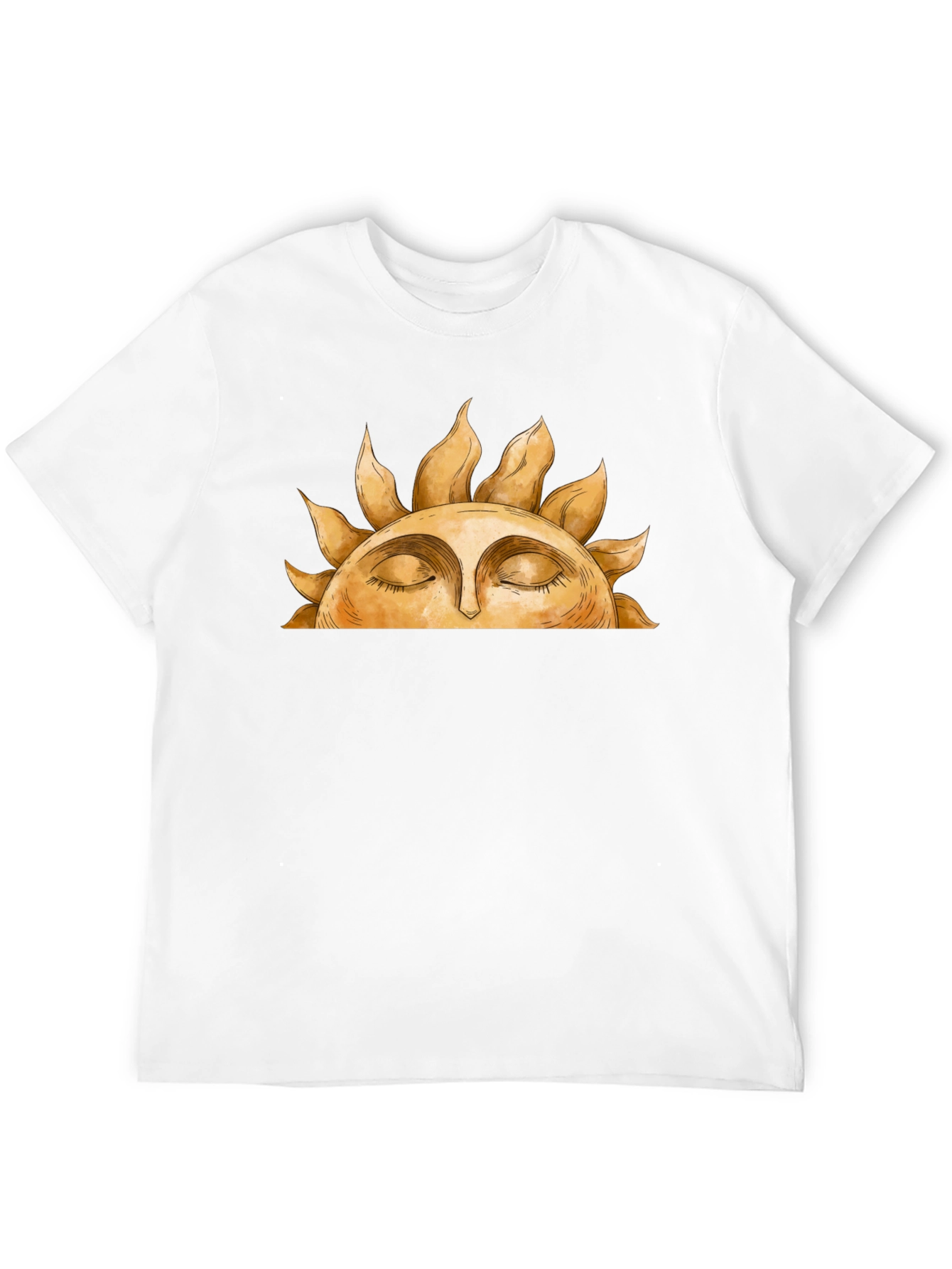 Sun Face Graphic Tee - Relaxed Comfort