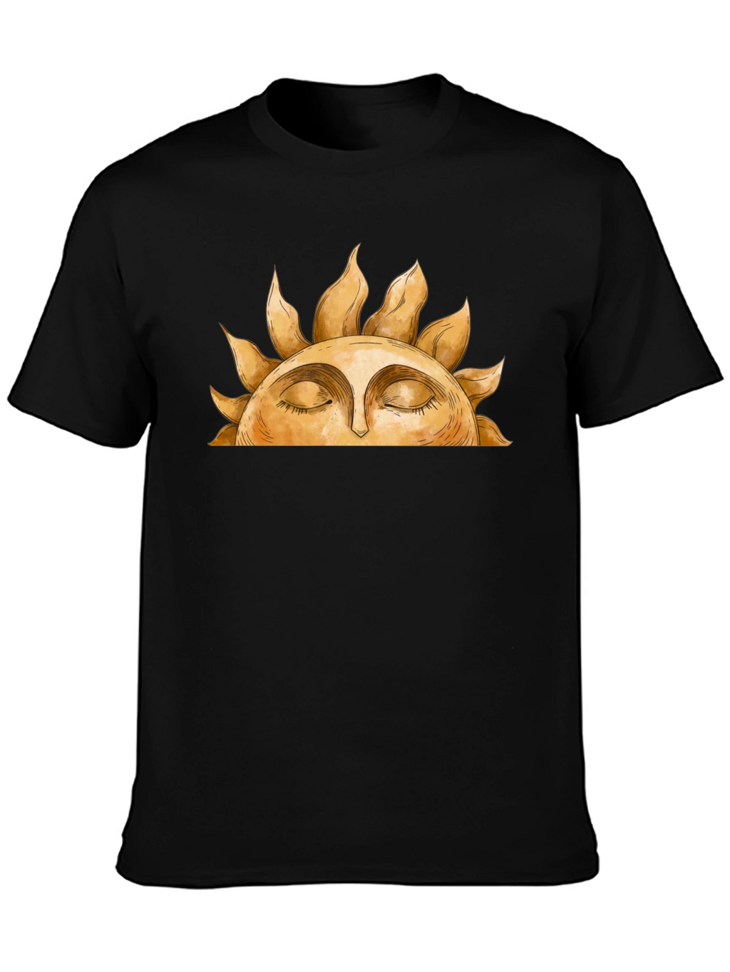 Sun Face Graphic Tee - Relaxed Comfort