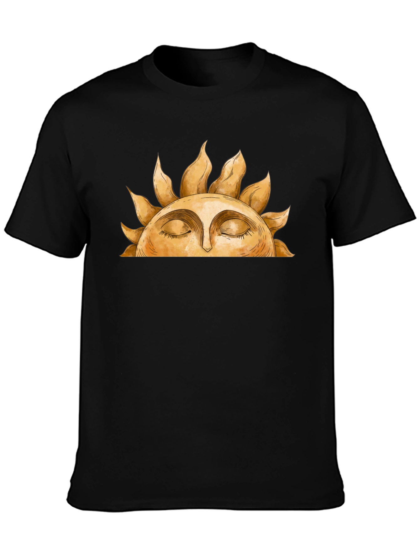 Sun Face Graphic Tee - Relaxed Comfort