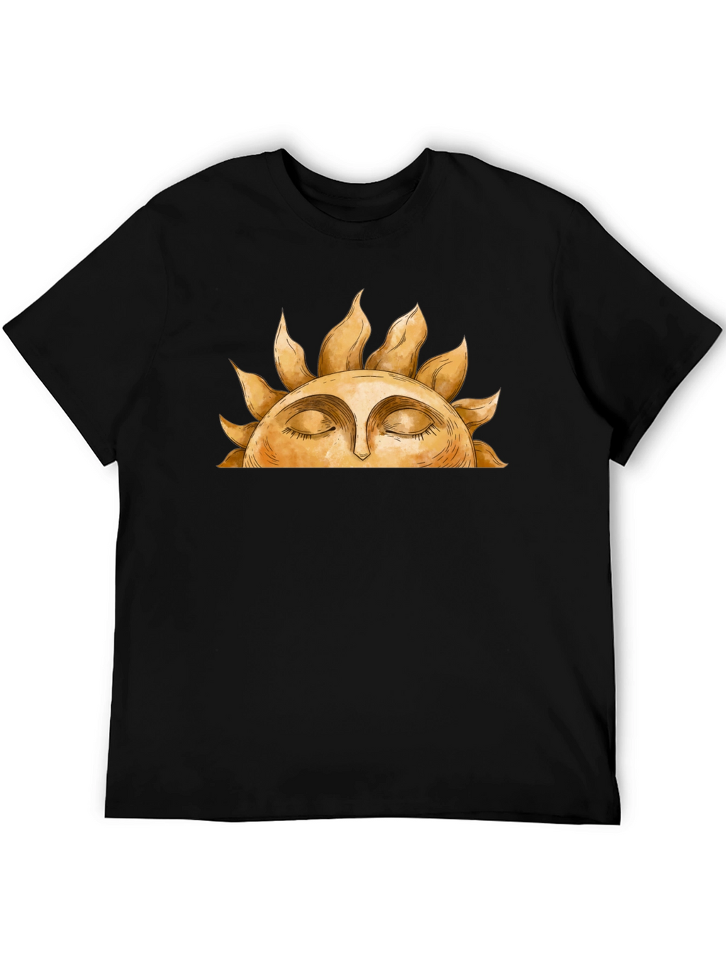 Sun Face Graphic Tee - Relaxed Comfort