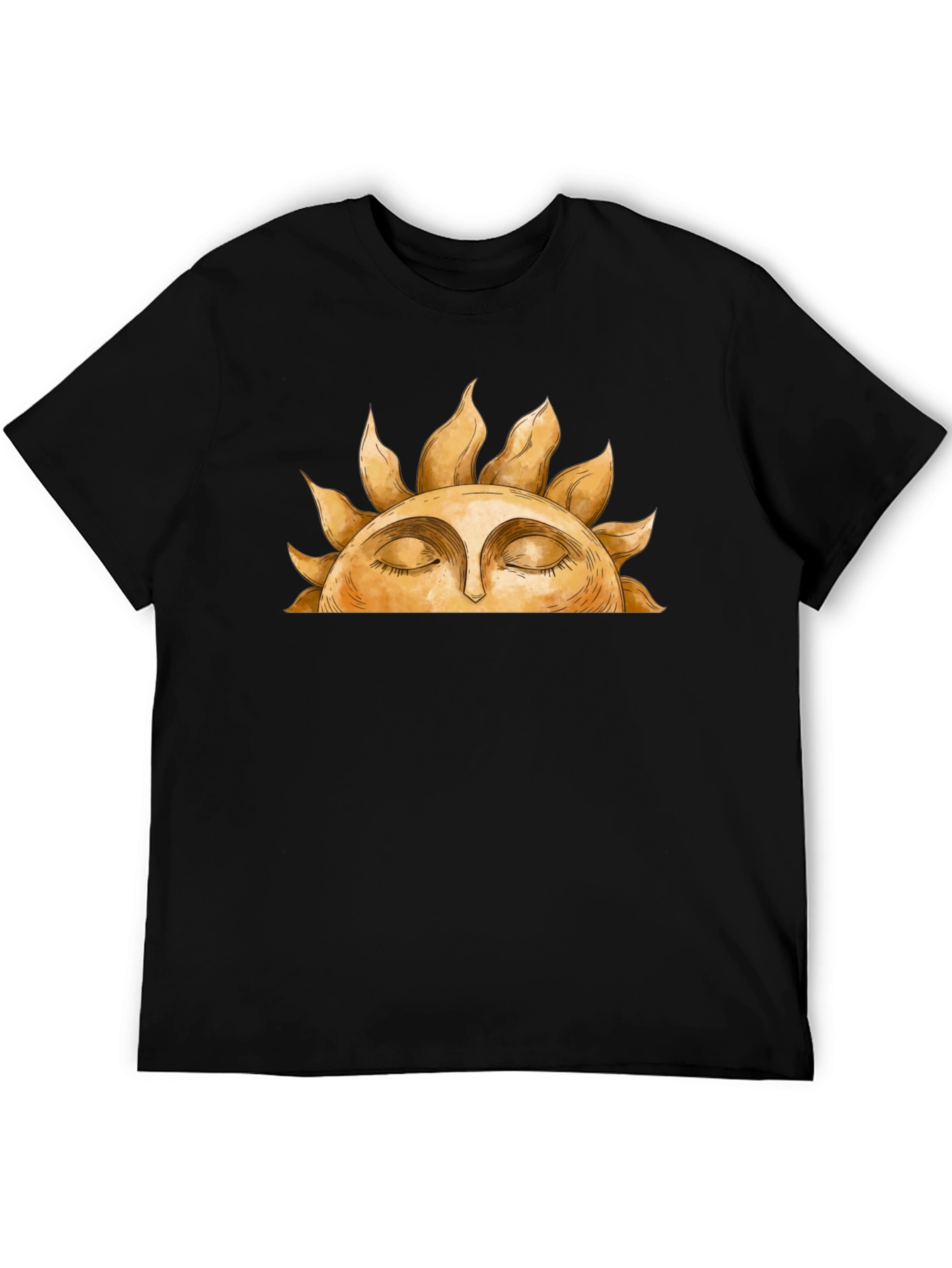 Sun Face Graphic Tee - Relaxed Comfort