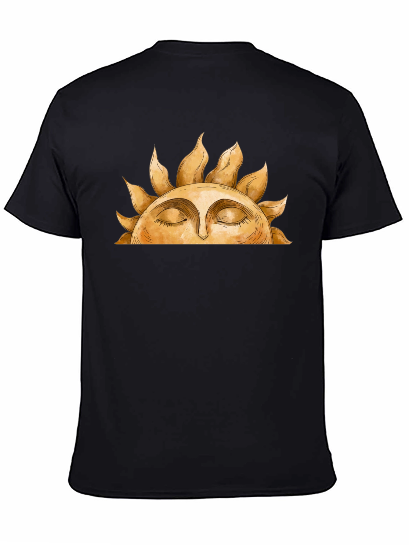 Sun Face Graphic Tee - Relaxed Comfort