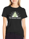 Organic Society Avocado Graphic Tee