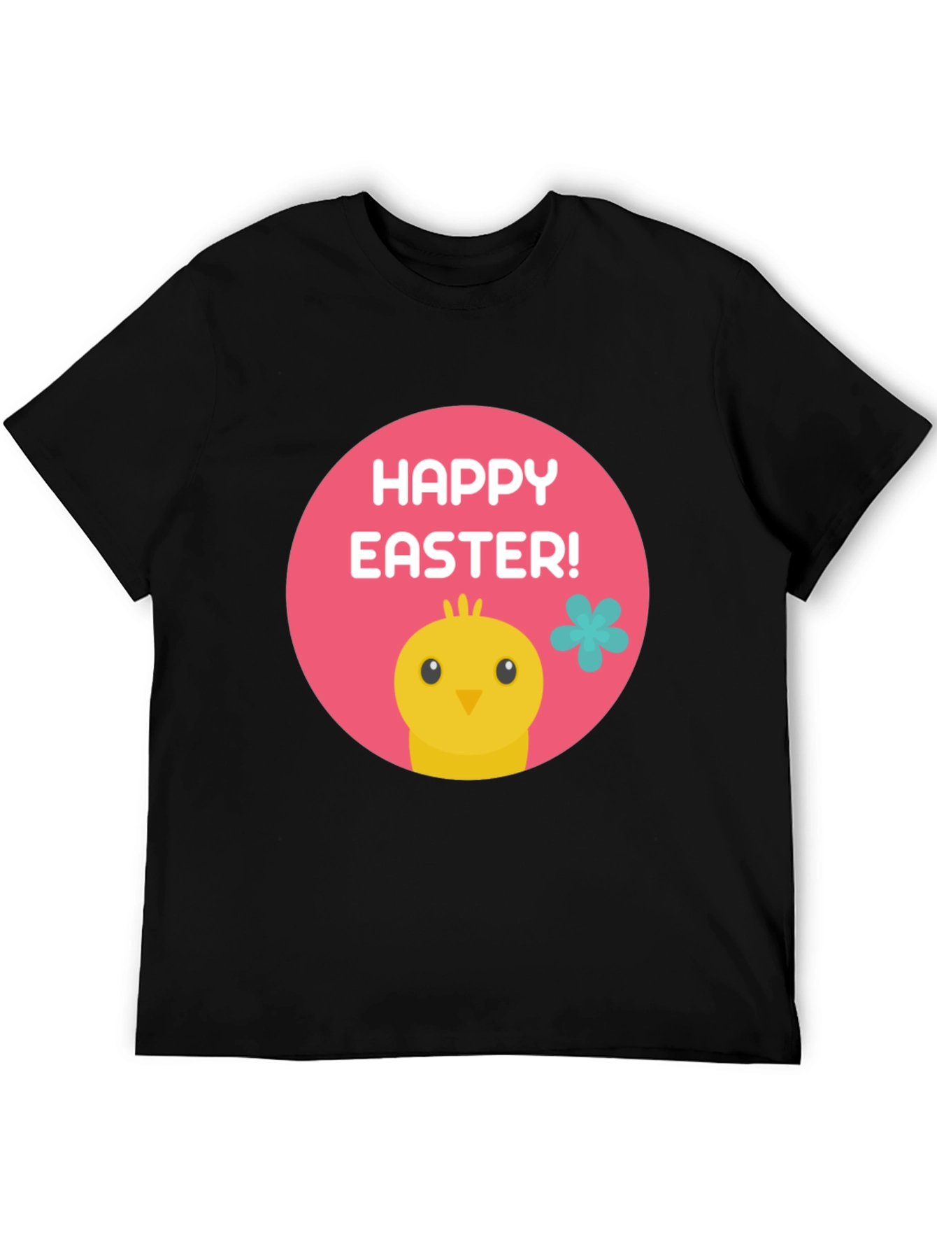 Happy Easter Chick T-Shirt - Black