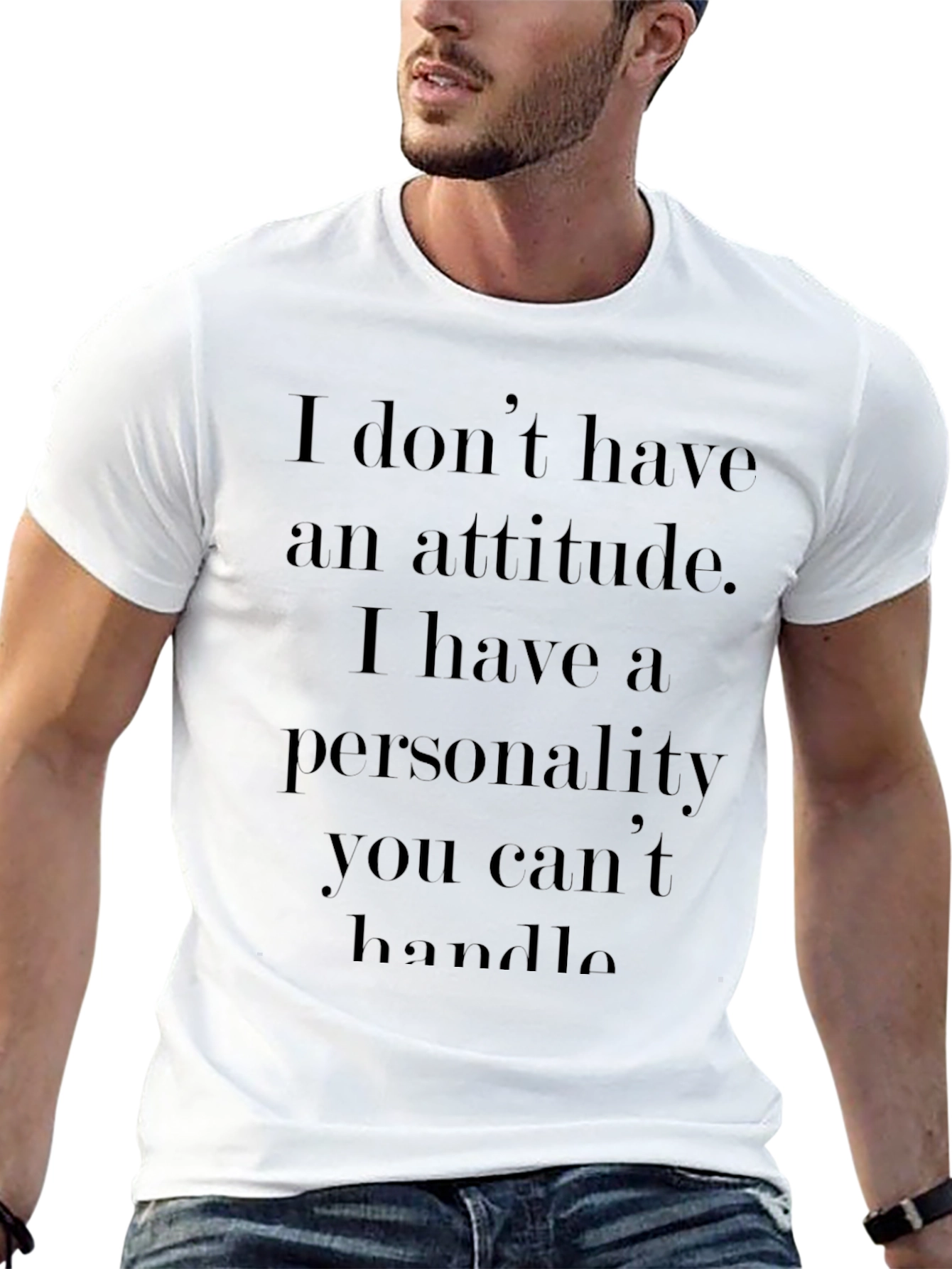 Attitude Personality T-Shirt - Black