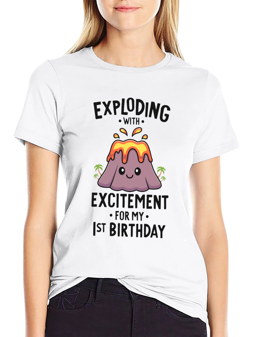 Volcano 1st Birthday Shirt