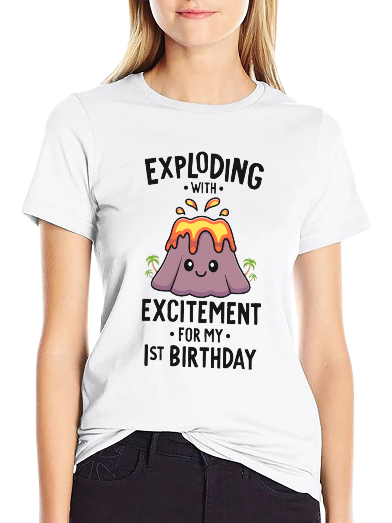 Volcano 1st Birthday Shirt
