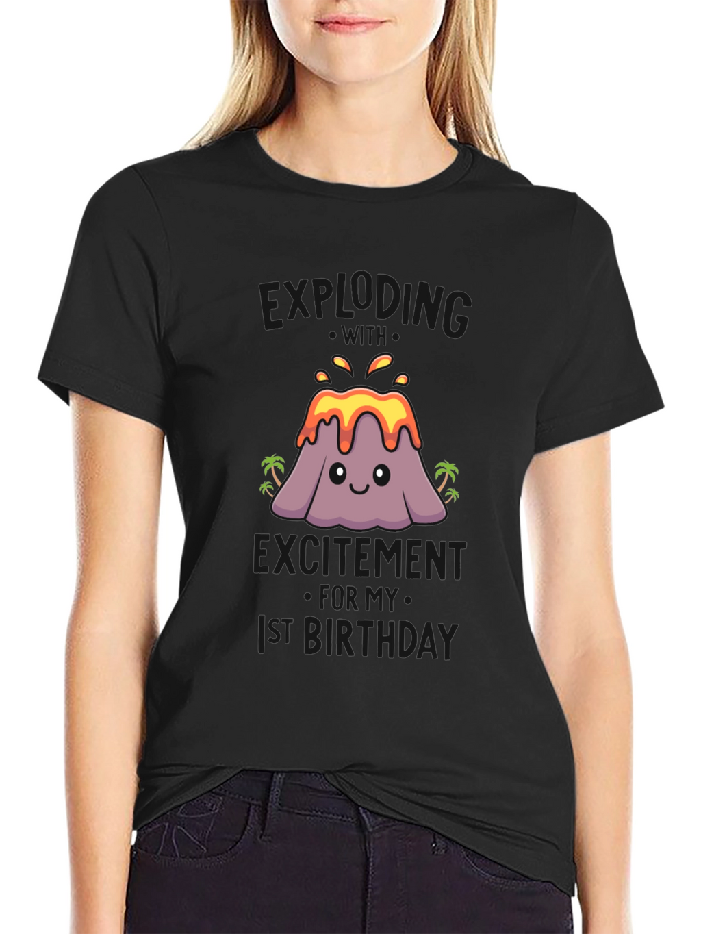 Volcano 1st Birthday Shirt