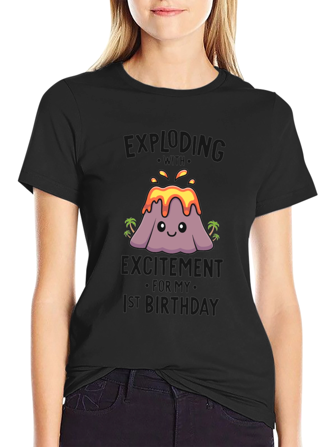 Volcano 1st Birthday Shirt