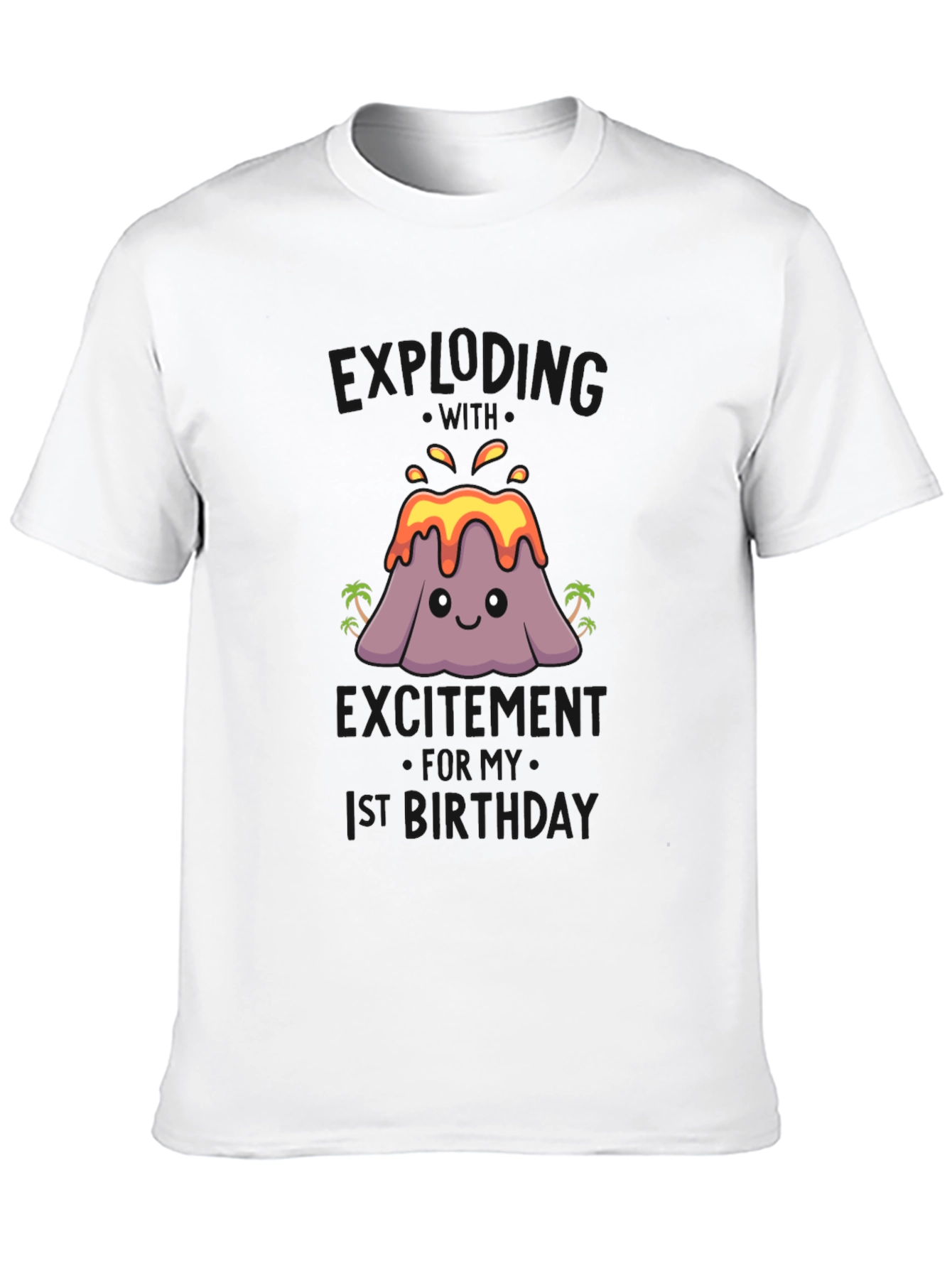 Volcano 1st Birthday Shirt