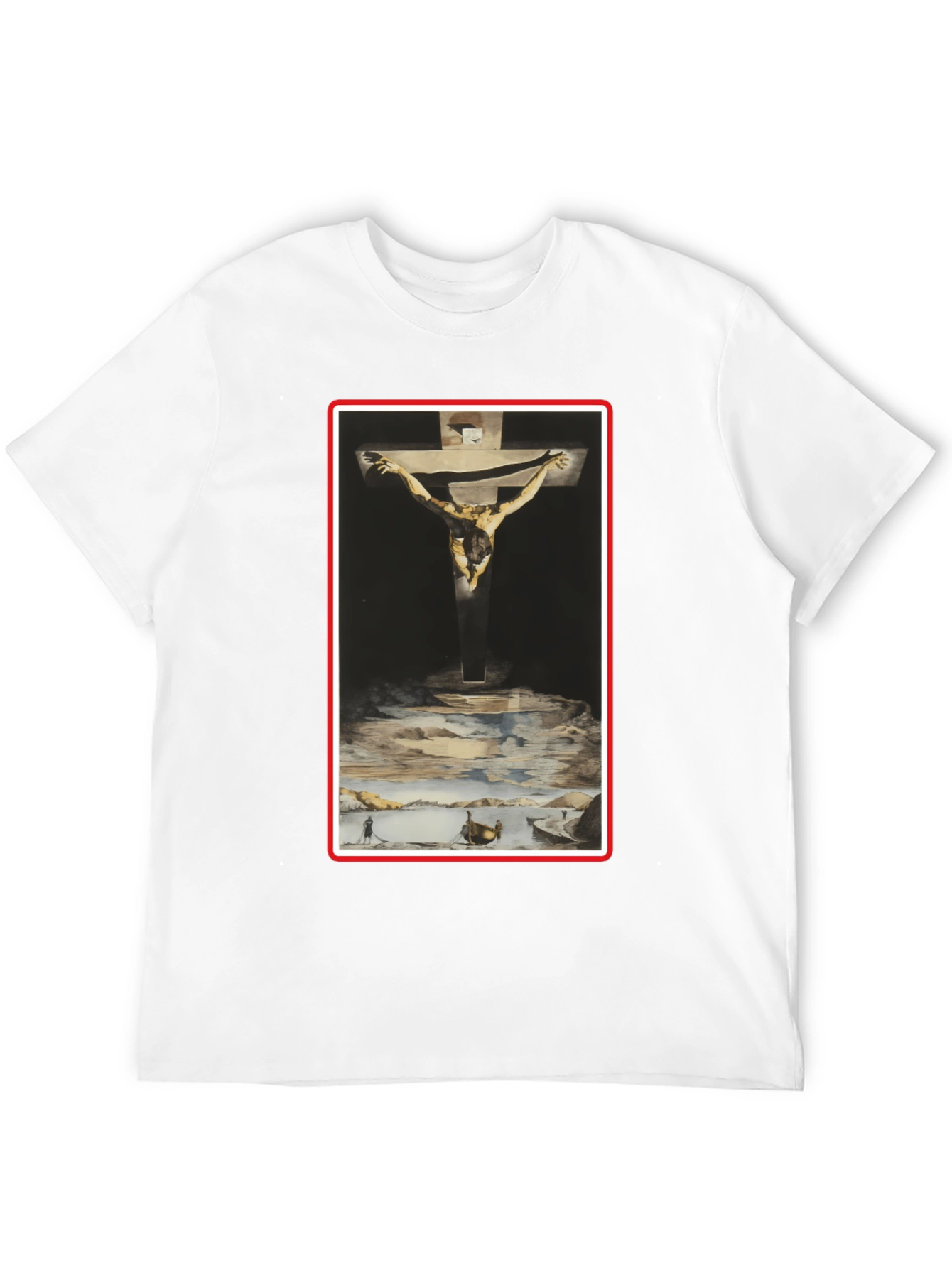 Salvador Dali Christ of St. John of the Cross Black T-Shirt