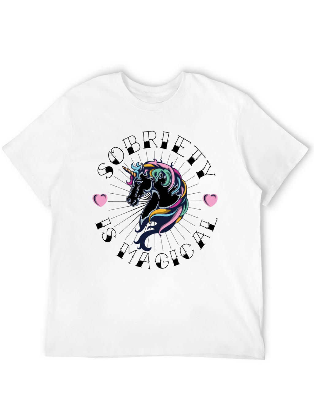Sobriety is Magical Unicorn Graphic Tee