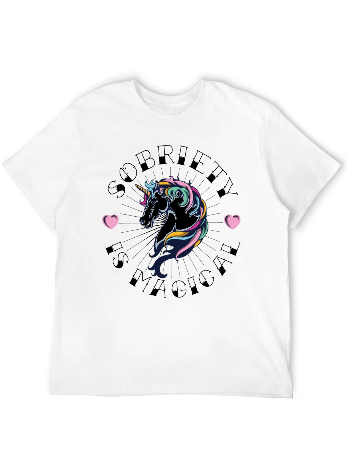 Sobriety is Magical Unicorn Graphic Tee