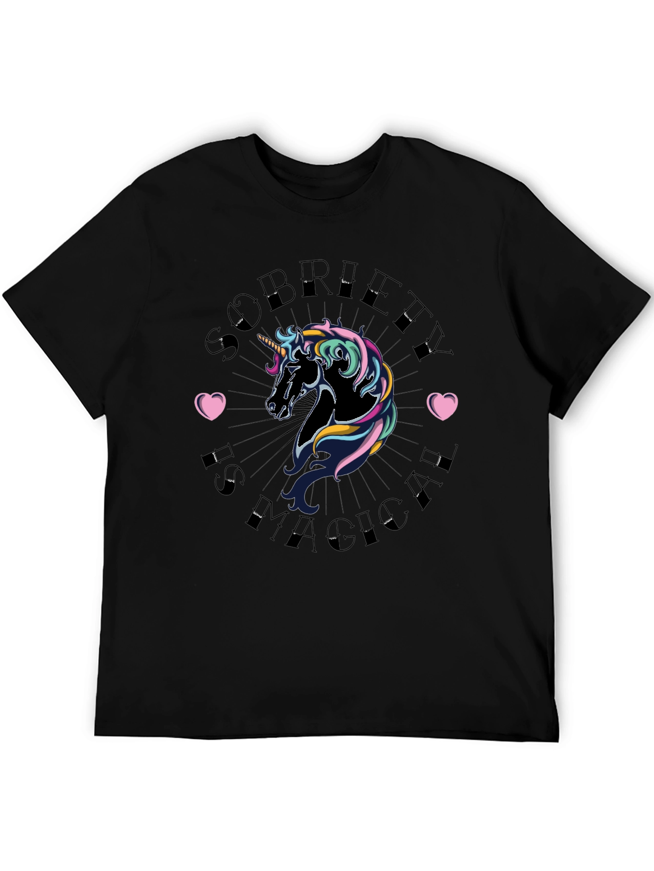 Sobriety is Magical Unicorn Graphic Tee