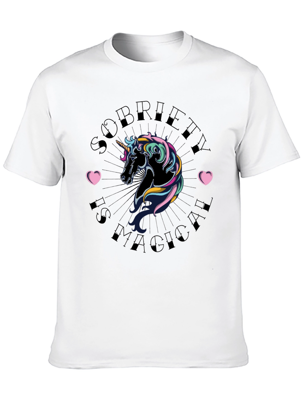 Sobriety is Magical Unicorn Graphic Tee