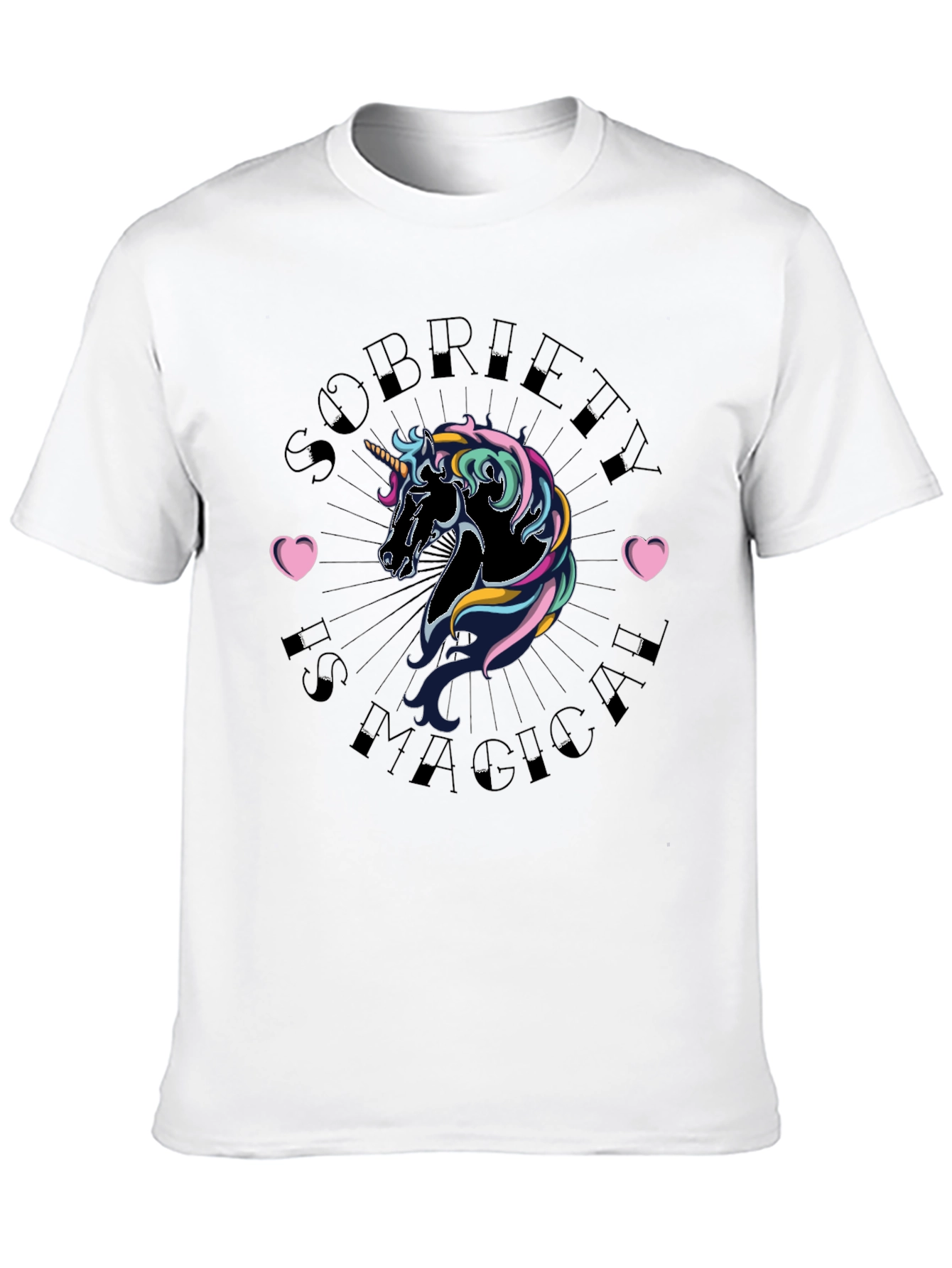 Sobriety is Magical Unicorn Graphic Tee