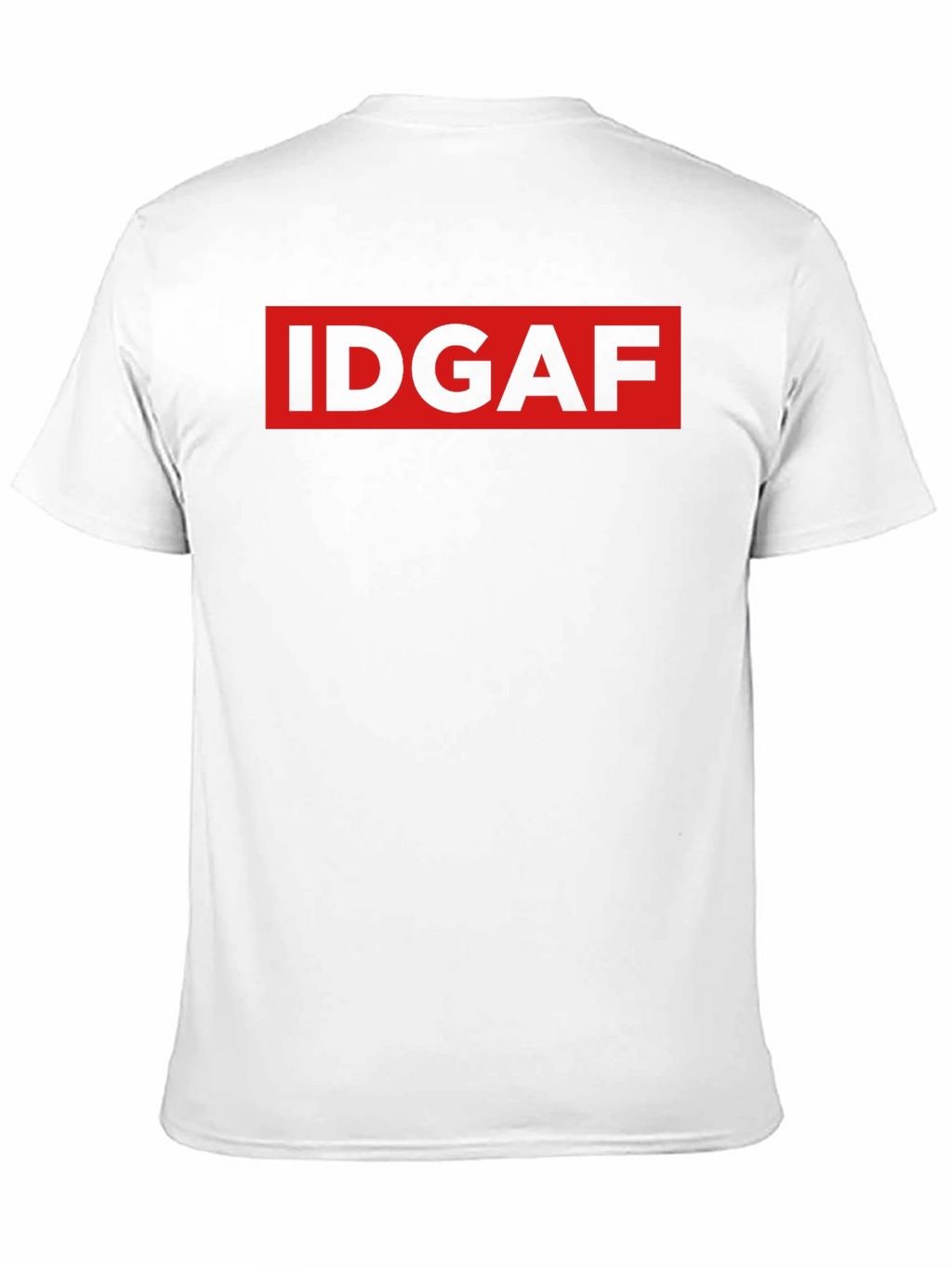 IDGAF Graphic Print Black T-Shirt