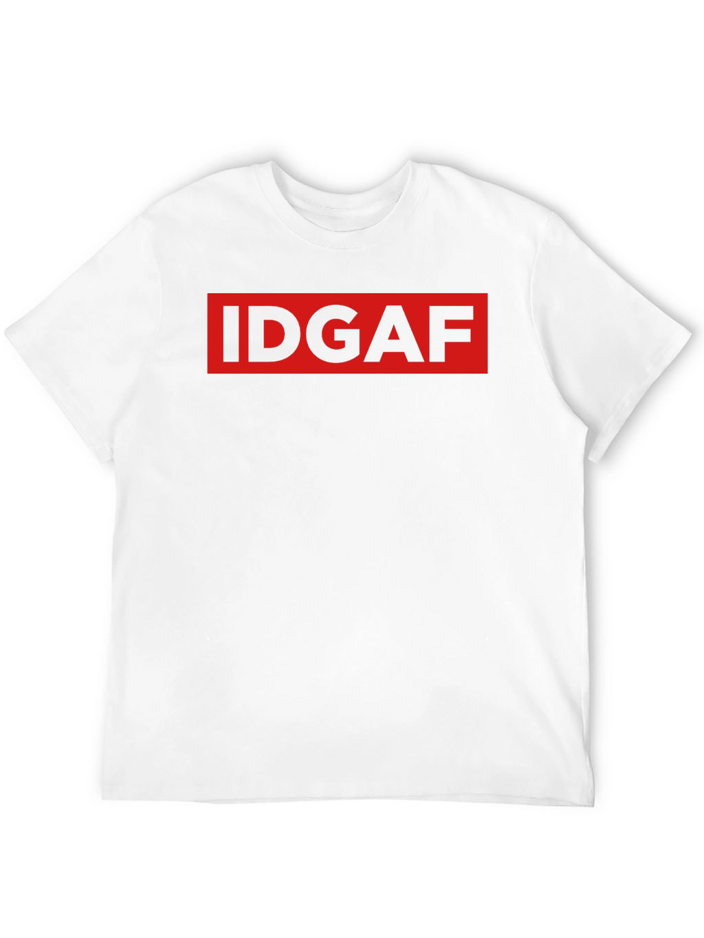 IDGAF Graphic Print Black T-Shirt
