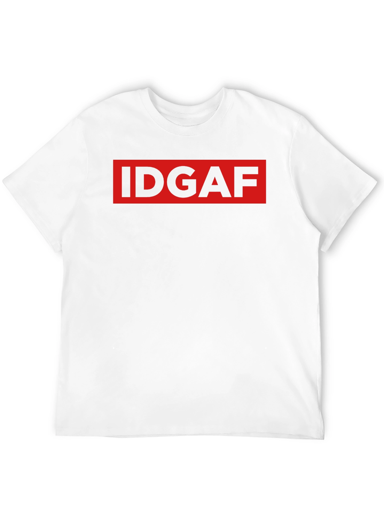 IDGAF Graphic Print Black T-Shirt