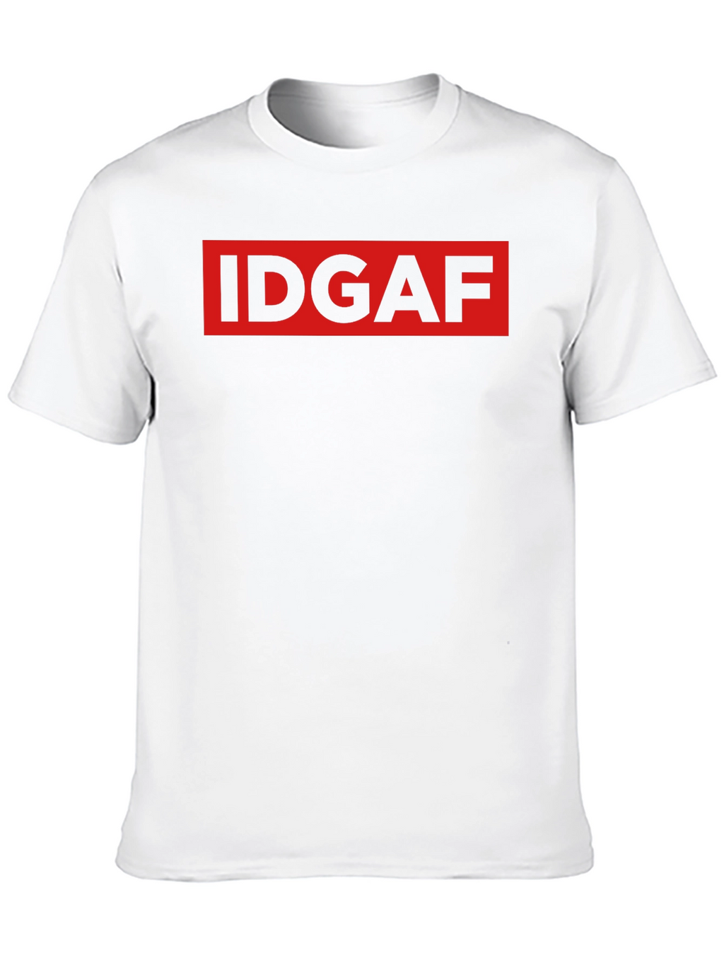 IDGAF Graphic Print Black T-Shirt
