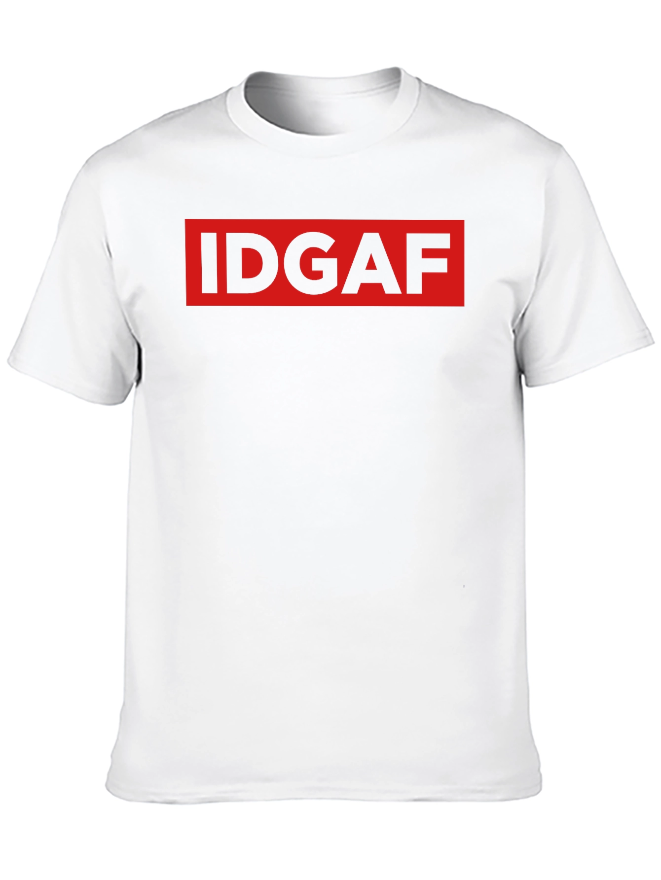 IDGAF Graphic Print Black T-Shirt