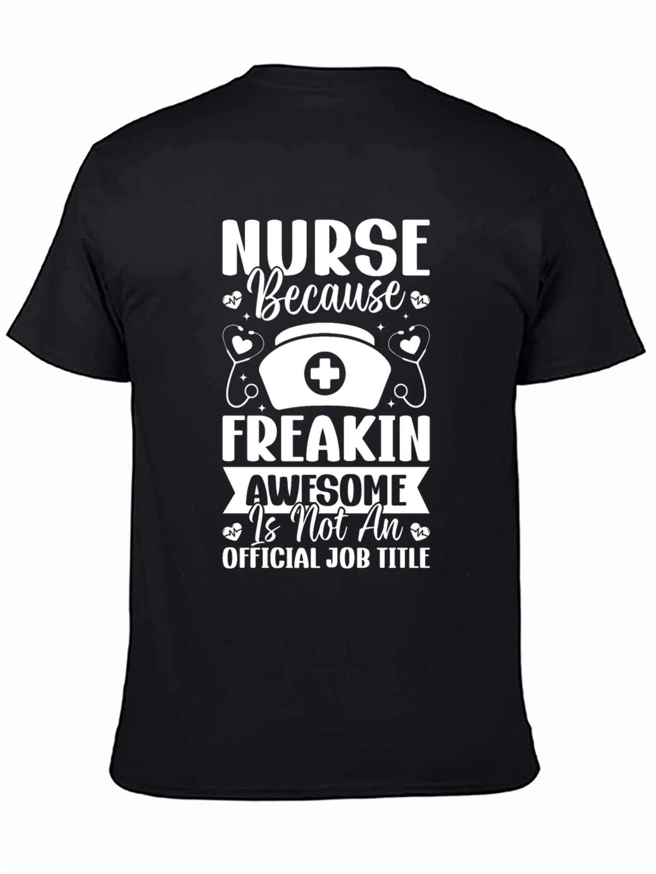 Nurse Awesome Job Title Graphic Tee
