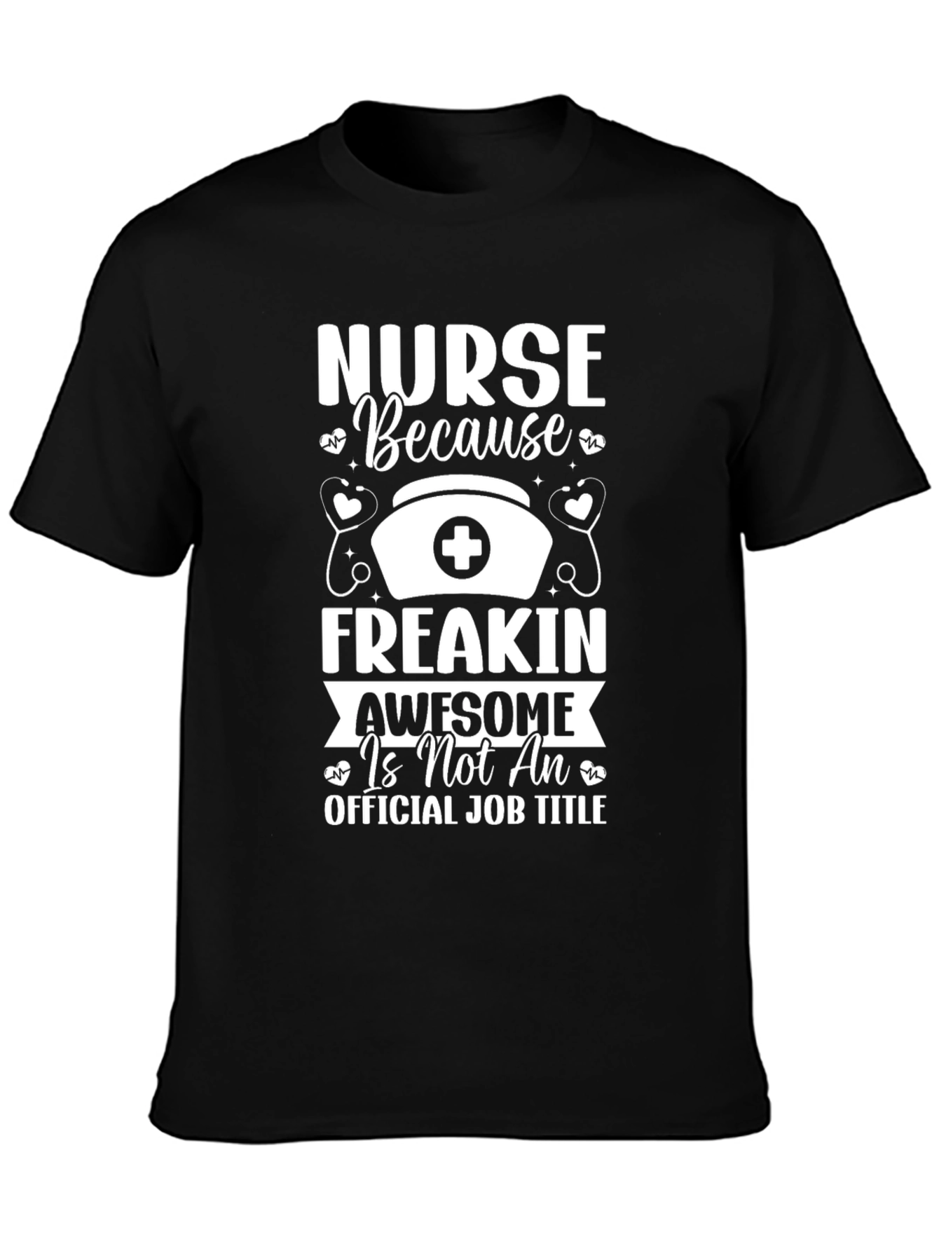 Nurse Awesome Job Title Graphic Tee