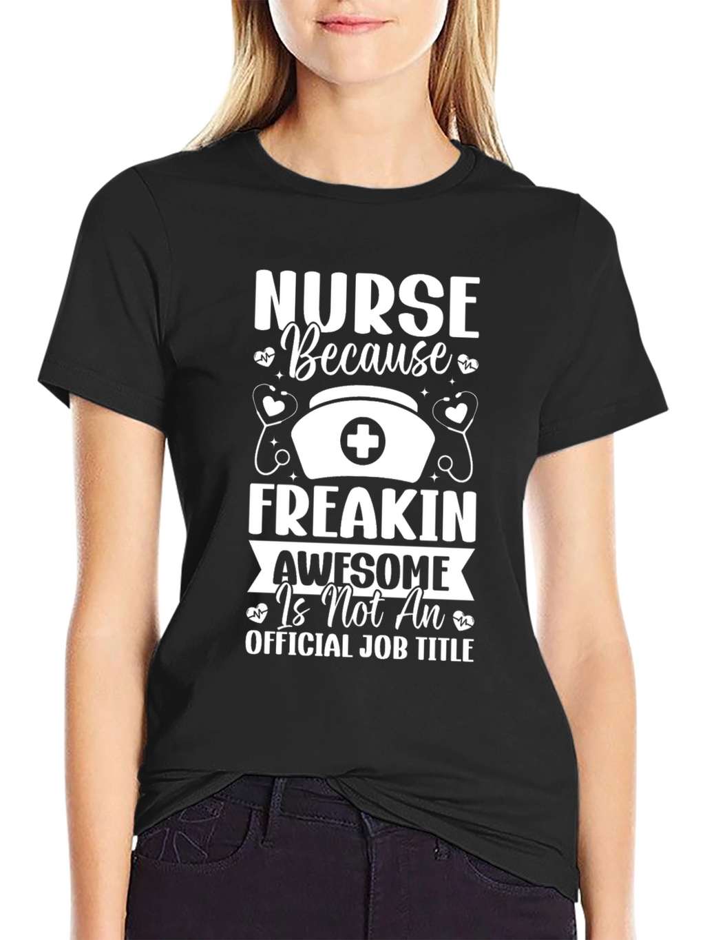 Nurse Awesome Job Title Graphic Tee